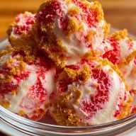 Strawberry Crunch Ice Cream
