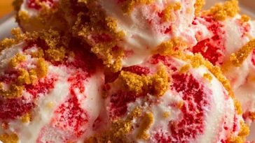 Strawberry Crunch Ice Cream