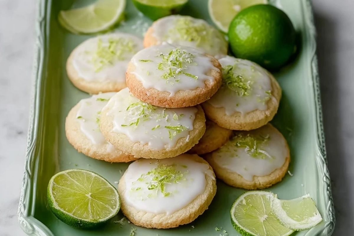 Best Lime Shortbread Cookies