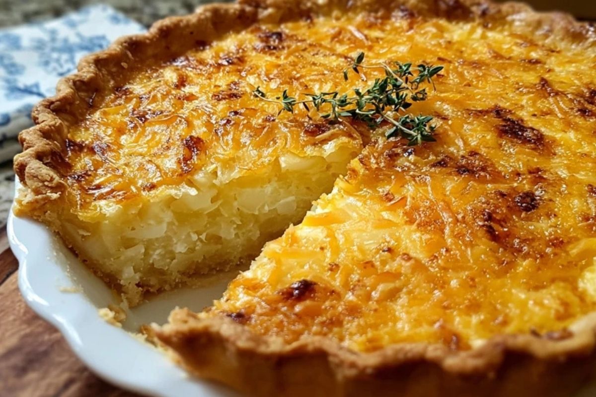 Cheddar Vidalia Onion Pie