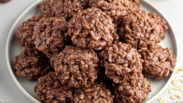 Chocolate Peanut Butter No Bake Cookies