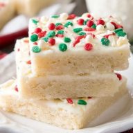Christmas Sugar Cookie Bars