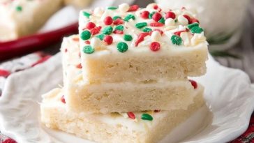 Christmas Sugar Cookie Bars