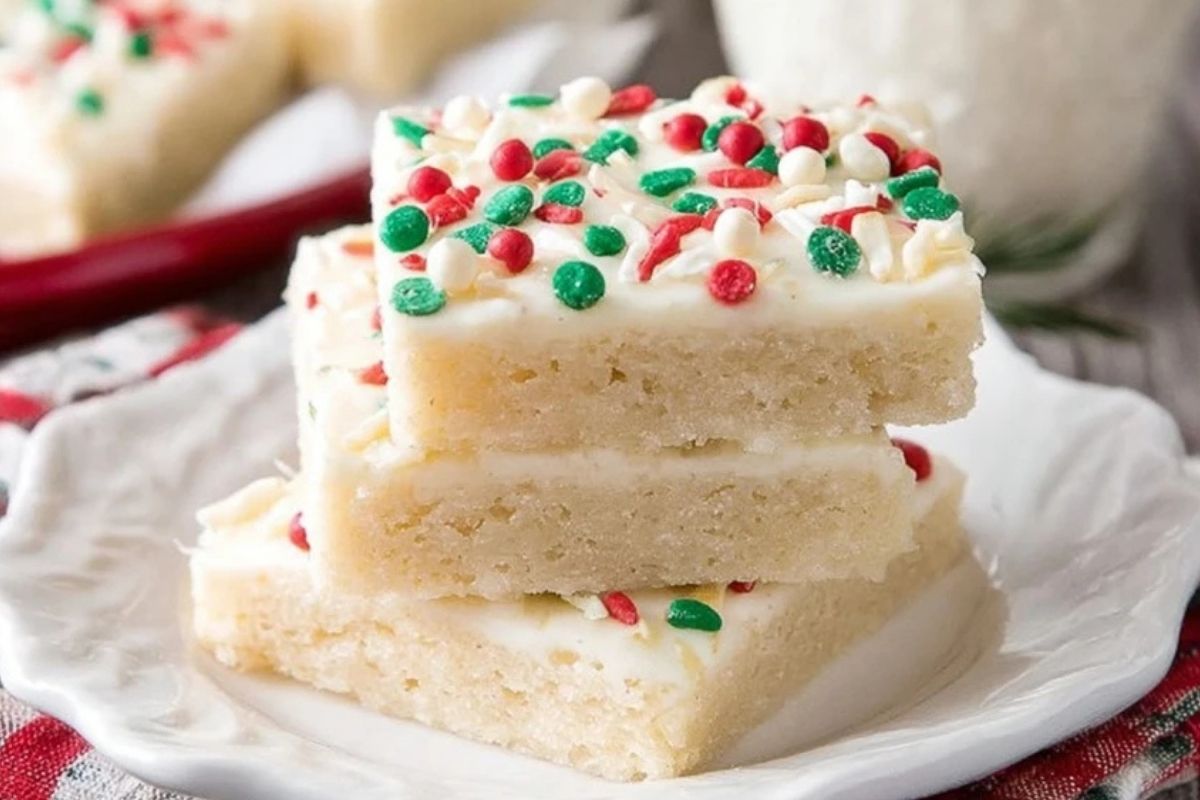 Christmas Sugar Cookie Bars