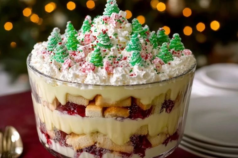 Christmas Tree Cake Trifle