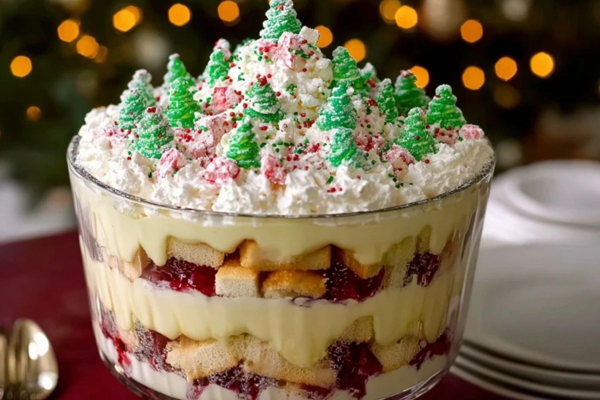 Christmas Tree Cake Trifle