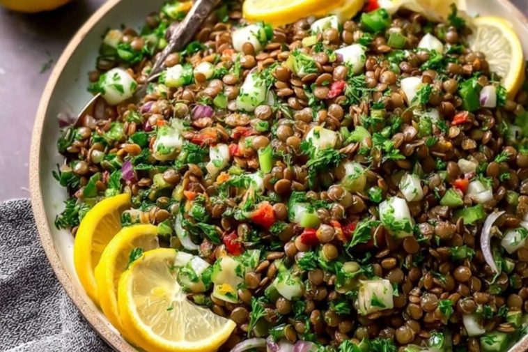 Classic Lebanese Lentil Salad