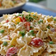 Creamy Bow Tie Pasta Salad