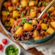 Crispy Ground Beef And Potatoes