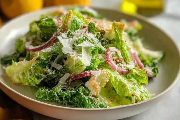 Crispy Parmesan Chopped Salad