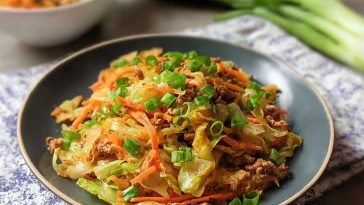Easy Ground Chicken & Cabbage Stir Fry