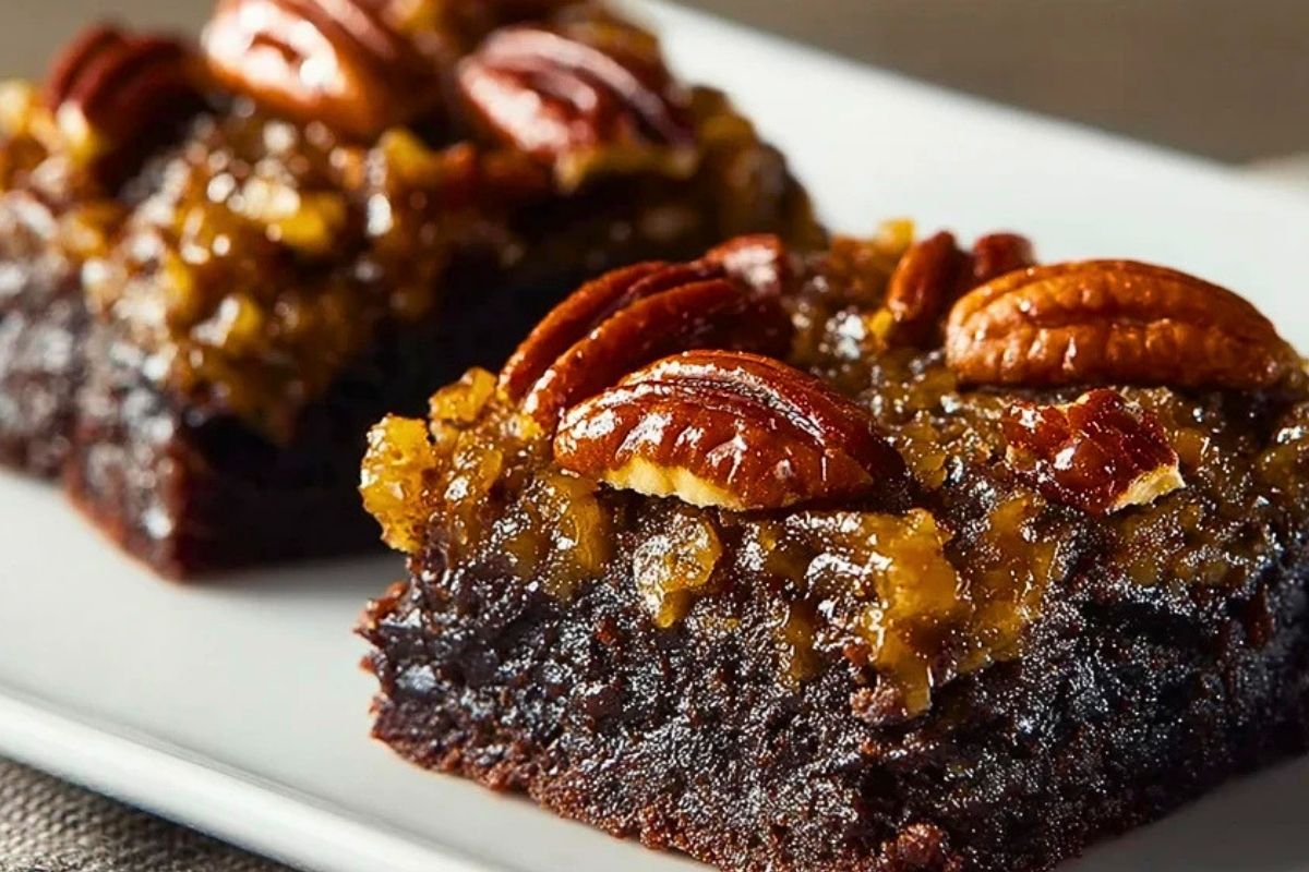 Easy Pecan Pie Brownies