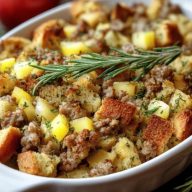 Easy Sausage and Apple Stuffing