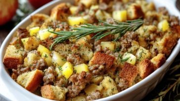 Easy Sausage and Apple Stuffing
