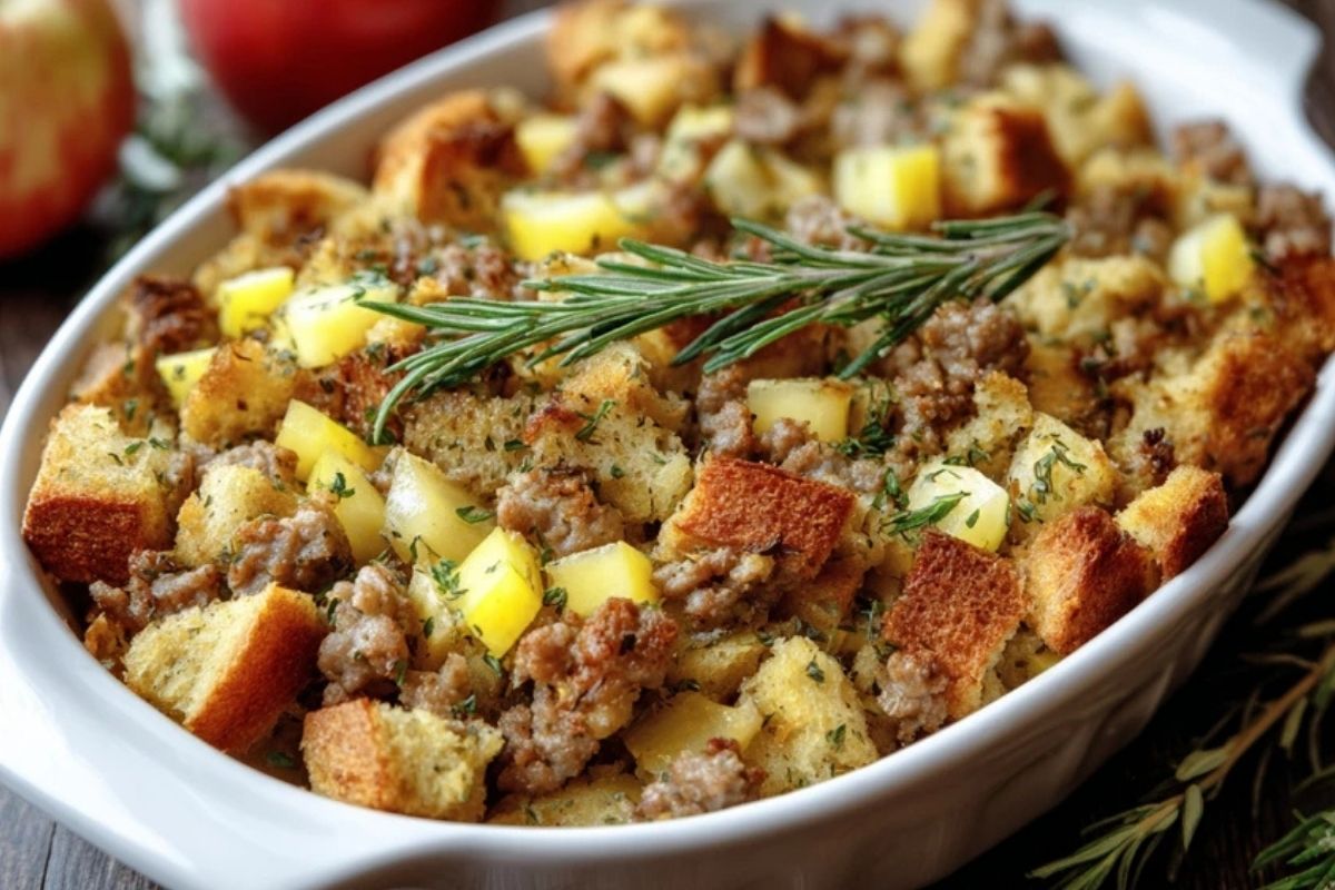 Easy Sausage and Apple Stuffing