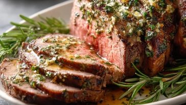Garlic Herb Butter Beef Tenderloin Roast