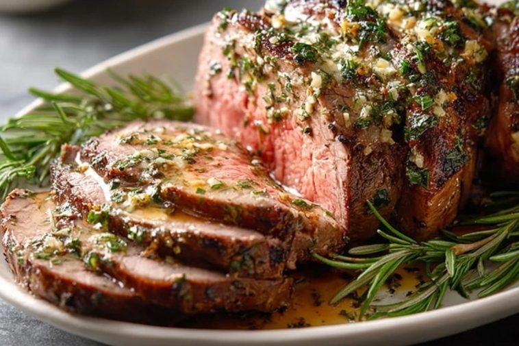 Garlic Herb Butter Beef Tenderloin Roast