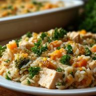 Healthy Chicken and Rice Casserole