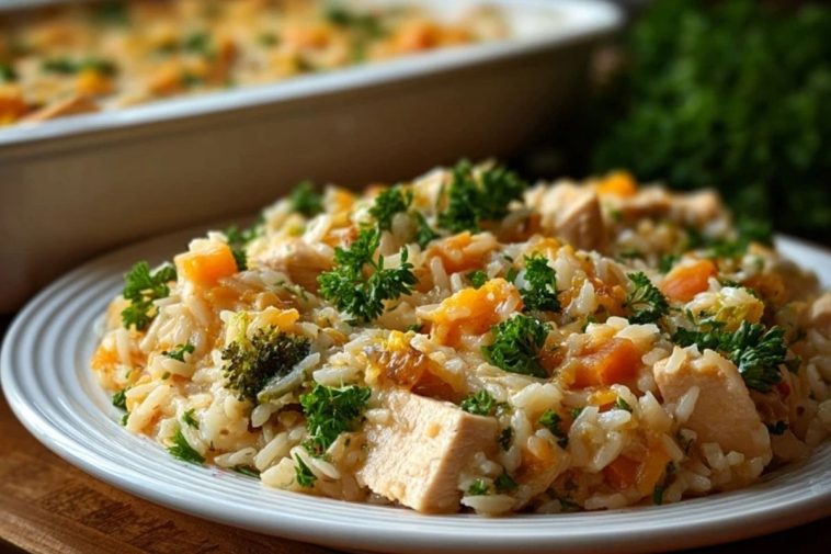 Healthy Chicken and Rice Casserole
