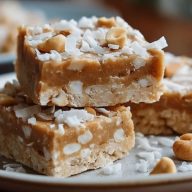 Healthy Coconut Vanilla Protein Bars