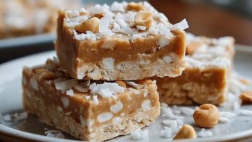 Healthy Coconut Vanilla Protein Bars