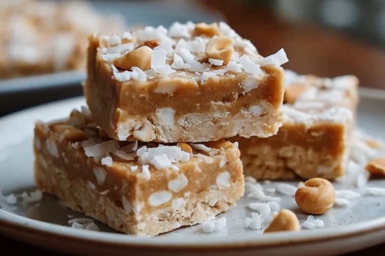 Healthy Coconut Vanilla Protein Bars