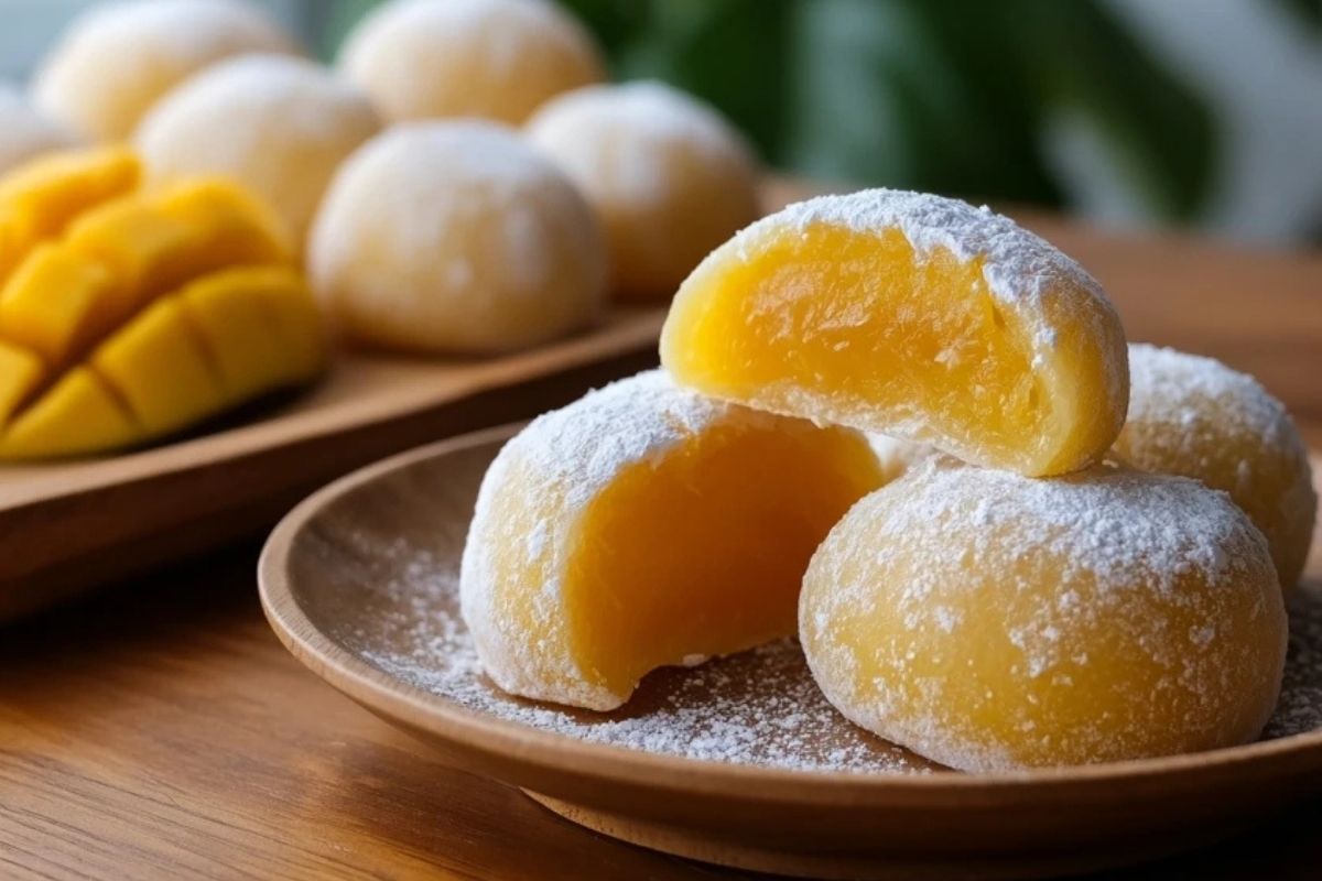 Homemade Mango Mochi