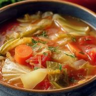 Homemade Vegetable Cabbage Soup