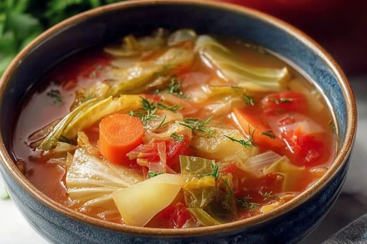 Homemade Vegetable Cabbage Soup