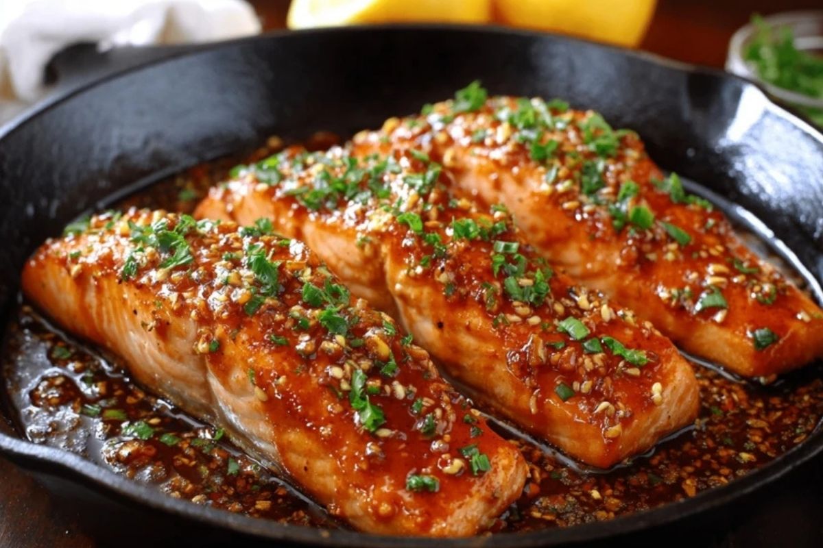 Honey Garlic Glazed Salmon