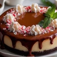 Peppermint Mocha Cheesecake