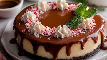 Peppermint Mocha Cheesecake