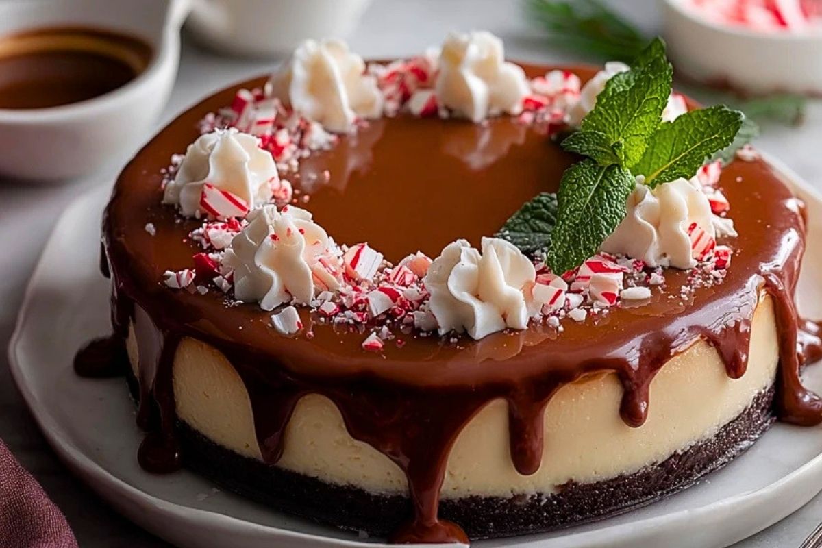 Peppermint Mocha Cheesecake