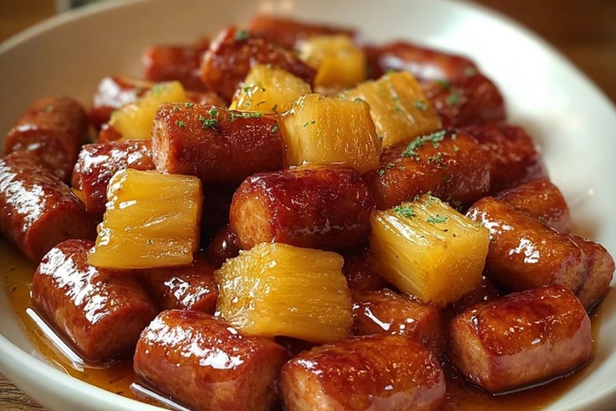 Pineapple Brown Sugar Mississippi Lil Smokies Bites