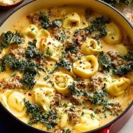 Sausage Tortellini Soup With Kale