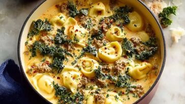 Sausage Tortellini Soup With Kale