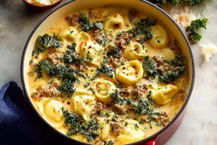 Sausage Tortellini Soup With Kale