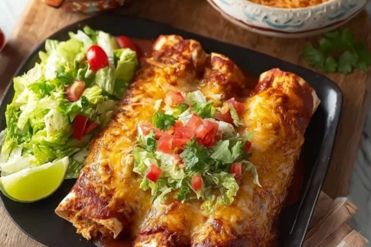 Simple Rotisserie Chicken Enchiladas
