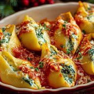 Spinach and Ricotta Stuffed Shells