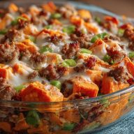 Sweet Potato and Sausage Casserole