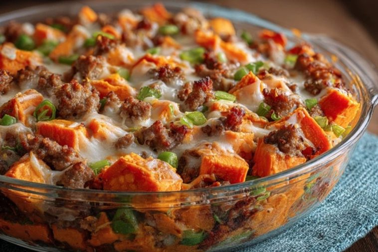 Sweet Potato and Sausage Casserole