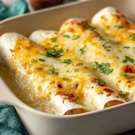 Tasty White Rotisserie Chicken Enchiladas