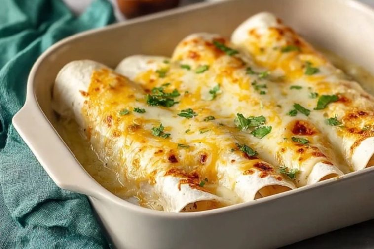 Tasty White Rotisserie Chicken Enchiladas
