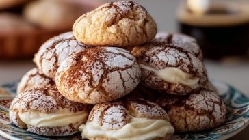 Tiramisu Crinkle Cookies