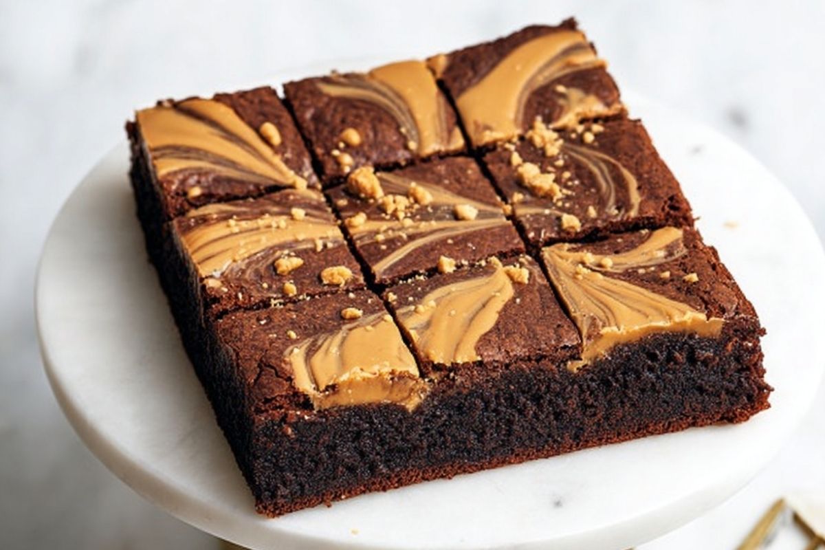 Biscoff Brownies Loaded With Swirls Frosting And Crunch
