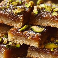 Brown Butter Honey Pistachio Bars