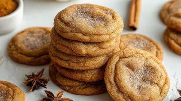 Brown Butter Pumpkin Snickerdoodle Cookies