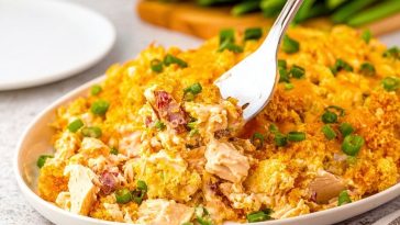 Buttery Ritz Cracker Chicken Casserole Dinner