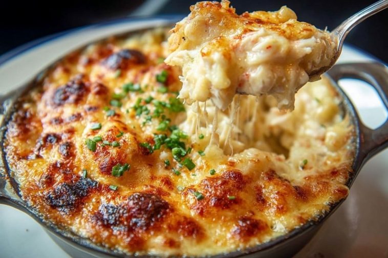 Cheesy Jumbo Lump Crab Au Gratin