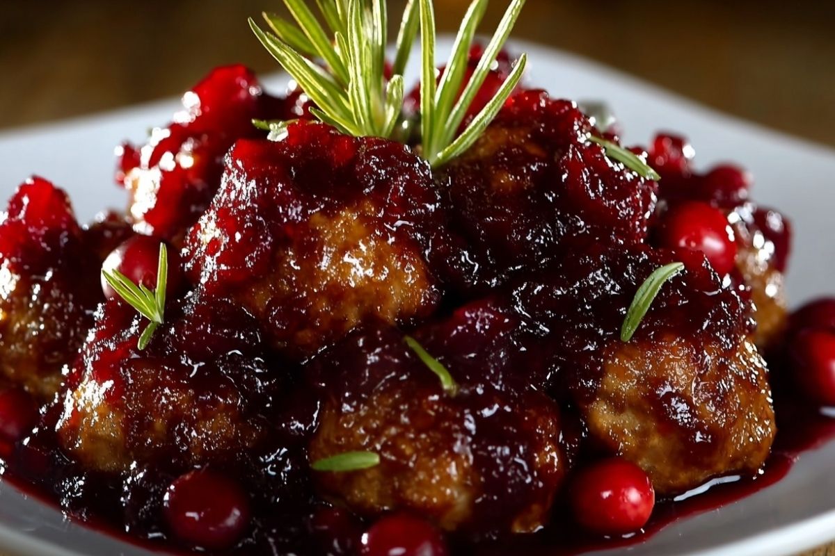 Christmas Cranberry Meatballs